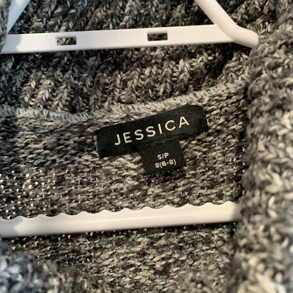 Jessica | Heathered Grey Turtleneck Sweater - Picture 4 of 5